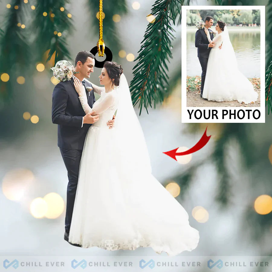 Custom Photo Friend Christmas Ornaments - 2022 Custom Christmas Ornaments HB