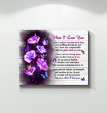 When I Lost You Butterfly Wall Art Canvas
