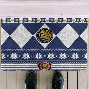 3D Power Ranger Ugly Blue Doormat