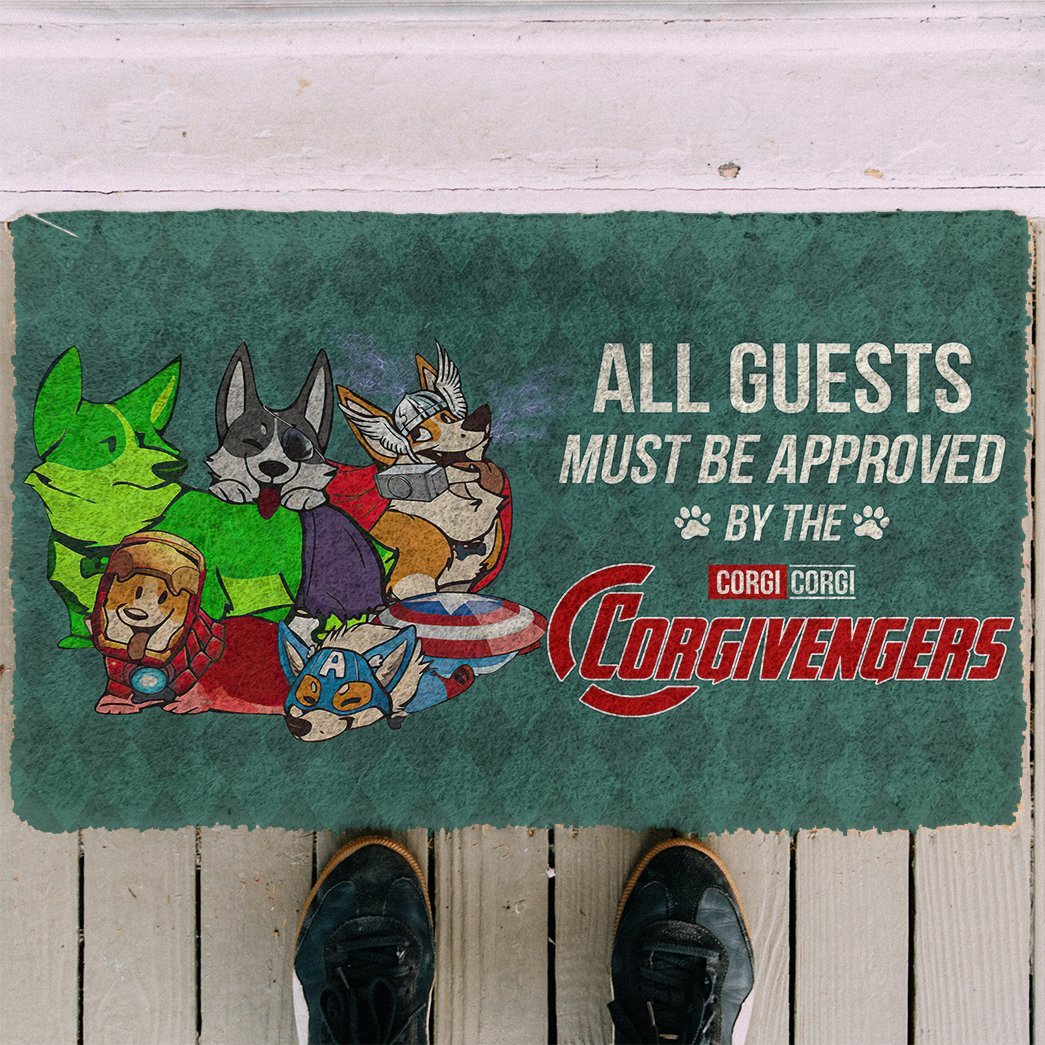 3D This House Protected By Corgi Doormat