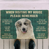 3D Please Remember Great Pyrenees House Rules Custom Doormat
