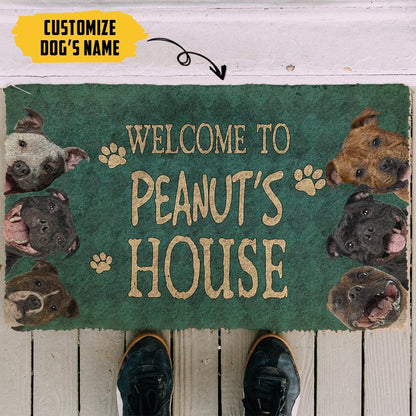 3D Staffordshire Bull Terrier Welcome You Doormat