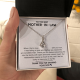 To The Best Mother-In-Law Necklace - Thank You For Sharing Your Son - Alluring Beauty Necklace