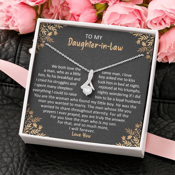 To My Daughter-In-Law Necklace - For You Love The Man Who Is My Son - Alluring Necklace