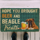 3D Hope You Brought Beer And Boxer Treats Doormat