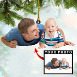 Ornament - Dad and Baby Cute Custom photo Ornament