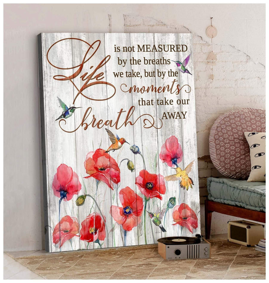 Life is not Measured - Hummingbird Premium Wall Art Canvas