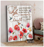 Life is not Measured - Hummingbird Premium Wall Art Canvas