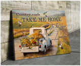 Hummingbird Premium Wall Art Canvas - Country Roads Take Me Home Premium Canvas