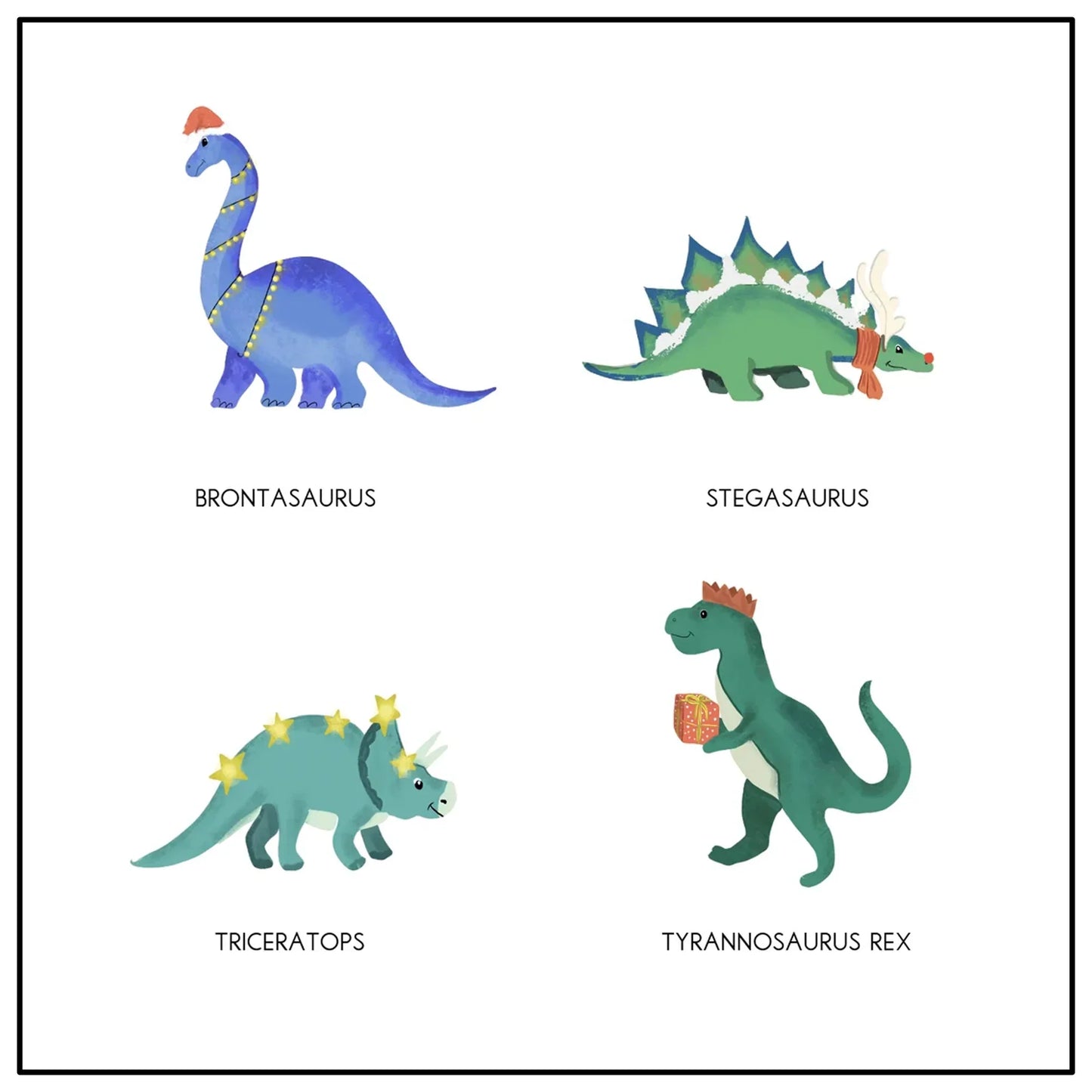 Personalized Dinosaur Ornament Christmas