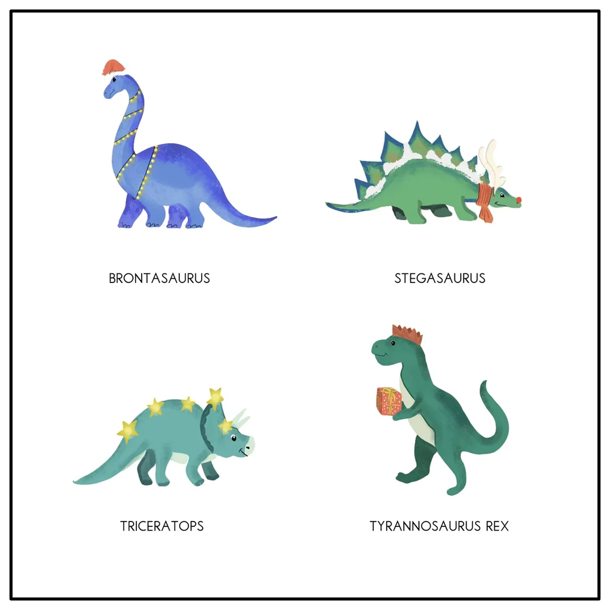 Personalized Dinosaur Ornament Christmas