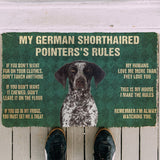 3D German Shorthaired Pointers's Rules Doormat