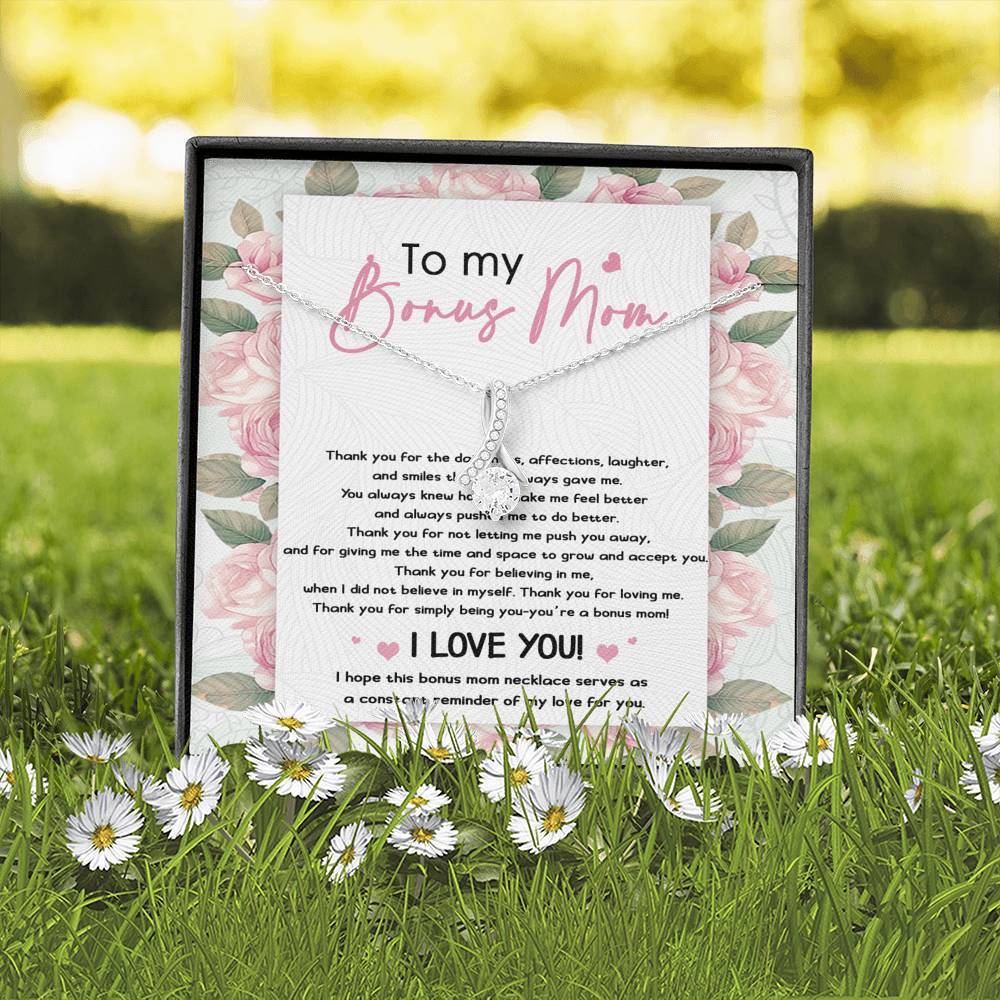 To My Bonus Mom Necklace I love you Alluring Beauty Necklace XL045J