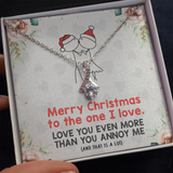 To My Wife, Soulmate, Girlfriend Necklace - Merry Christmas To The One I Love - Alluring Necklace