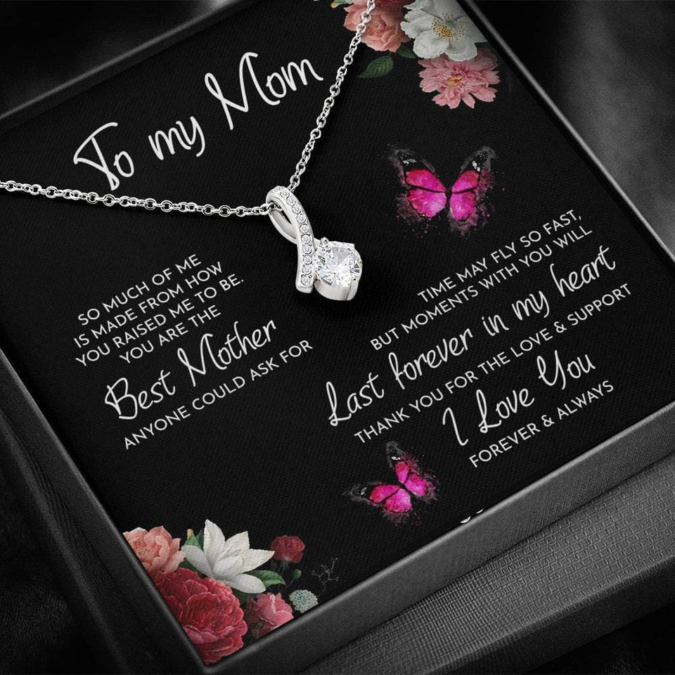 To My Mom Necklace Thank You For The Love And Support Alluring Beauty Necklace XL346A