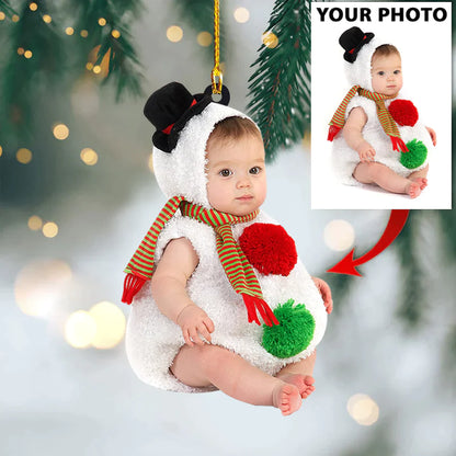Cute Baby Photo Ornament For Holiday
