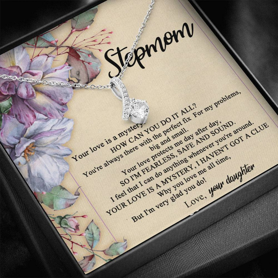 StepMother Necklace Your love Is a mystery, I haven't got a clue Alluring Beauty Necklace XL045F