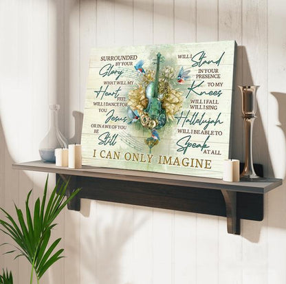 Bluebird And Violin Hymn, I Can Only Imagine Canvas And Poster, Canvas Wall Art, Wall Decor Visual Art
