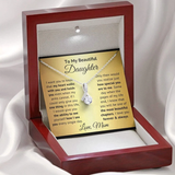 To My Beautiful Daughter  - How I See You Every Single Day - Alluring Beauty Necklace