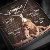 To My Beautiful Daughter Necklace My Love For You is Forever Personalized Alluring Beauty Necklace XL043E