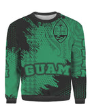 Guam Coat Of Arms Green Cool Ugly Christmas Sweater | For Men & Women | UH2052