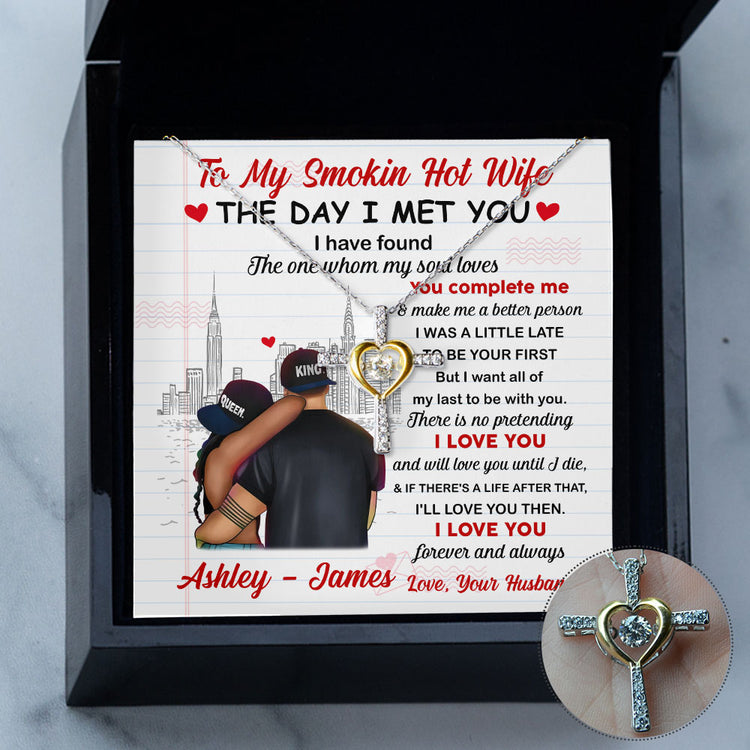 Couple Necklace The Day I Met You I have found the one whom my soul loves Personalized Love Knot Necklace Alluring Necklace 336I - TGV