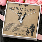 Dad to Daughter Necklace Gift - Viking Father Daughter Necklace Gift From Dad - Granddaughter Necklace Gift From Grandpa Papa - You either win or learn - I love you for the rest of my life - Love Knot, Eternal Hope, Alluring Beauty Necklace 050D - TGV