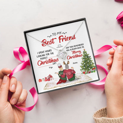 Friends Best Christmas Gift Is Me - Personalized Alluring Beauty Necklace - Gift for Friends 336C - TGV