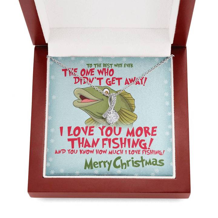 I Love You More Than Fishing Necklace - Alluring Beauty Necklace - TGV