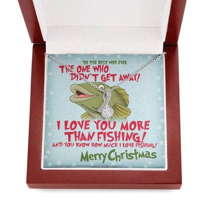 I Love You More Than Fishing Necklace - Alluring Beauty Necklace - TGV