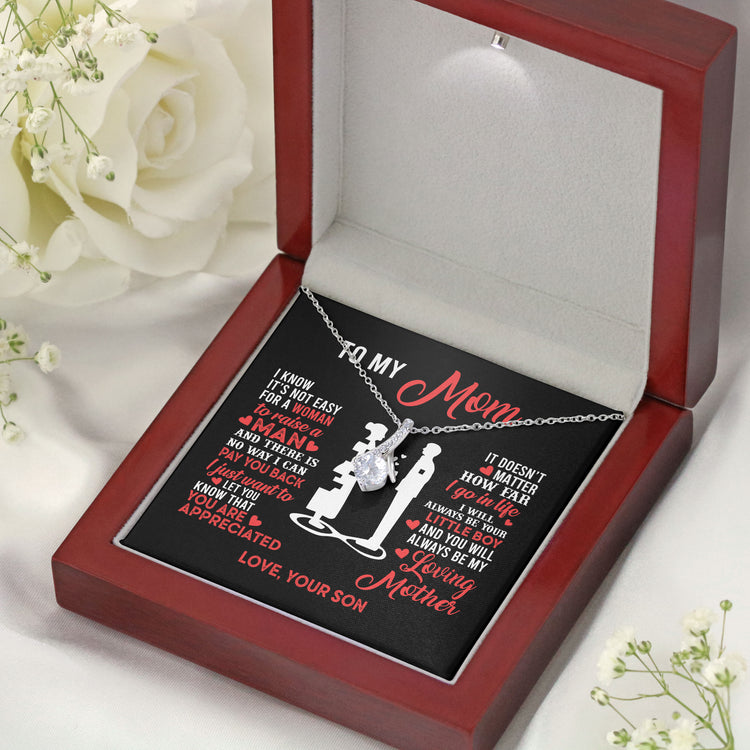 Necklace Gift for Mom - To My Mom You Are Appreciated, Gift Idea for Son, Daughter, Necklace for Birthday, Mother's Day Alluring Beauty Necklace XL052B - TGV