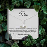 Necklace for Mom - To My Mom Necklace from Son, Daughter I Love You Forever And Always Alluring Beauty Necklace XL051L - TGV
