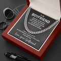 To My Boyfriend Necklace Gift Meeting You Was Fate, Becoming Your Friend Was A Choice,Bu tFalling In Love With You Was Beyond My Control Cuban Link Chain Necklace 015J - TGV