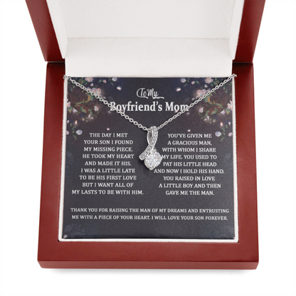 To My Boyfriend's Mom Necklace Gift The day I met your son I found my missing piece Alluring Beauty Necklace 345F - TGV