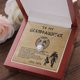 To My Daughter Granddaughter Necklace Gift - Viking Father Daughter Necklace Gift From Dad - Granddaughter Necklace Gift From Grandpa Papa - You either win or learn - Love Knot, Eternal Hope, Alluring Beauty Necklace 050C - TGV