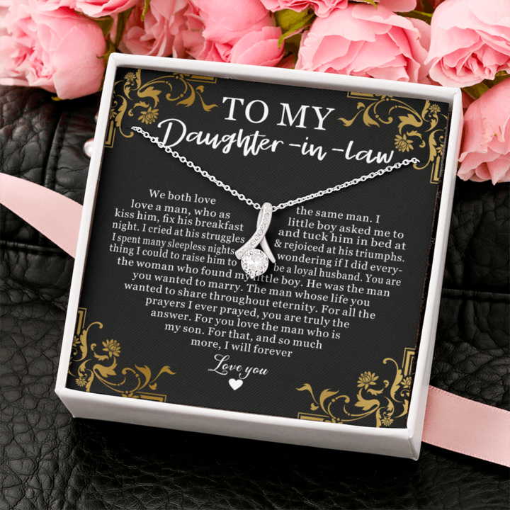 To My Daughter-In-Law You are the woman who found my little boy Alluring Necklace 336D - TGV
