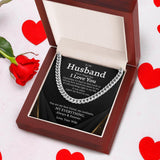To My Husband Necklace - You Are My Best Friend, My Soulmate, My Everything Always & Forever Love, Your Wife - Cuban Link Chain Necklace 026F - TGV