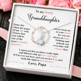 To My Lovely Daughter Granddaughter Necklace Gift You Are The Most Beautiful Chapters - Love Knot, Alluring Beauty Necklace from Mom Grandma 004A - TGV