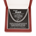 To My Man Necklace - My dreams came true the day I met you Cuban Link Chain Necklace XL007H - TGV