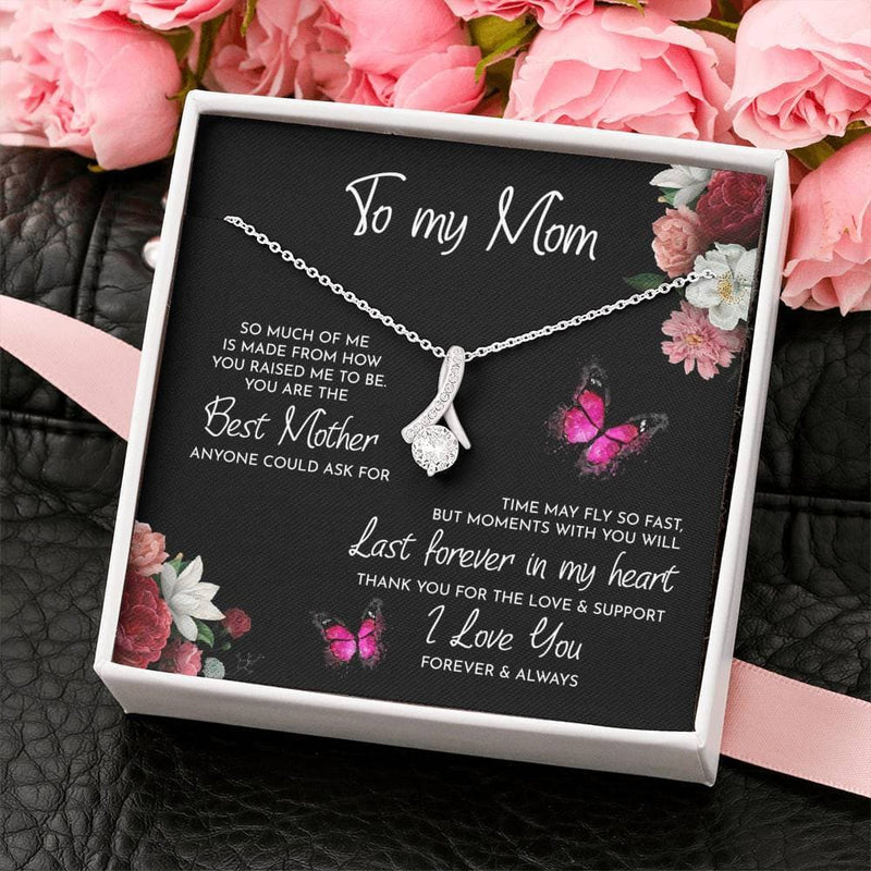 To My Mom Necklace Thank You For The Love And Support Alluring Beauty Necklace XL346A - TGV