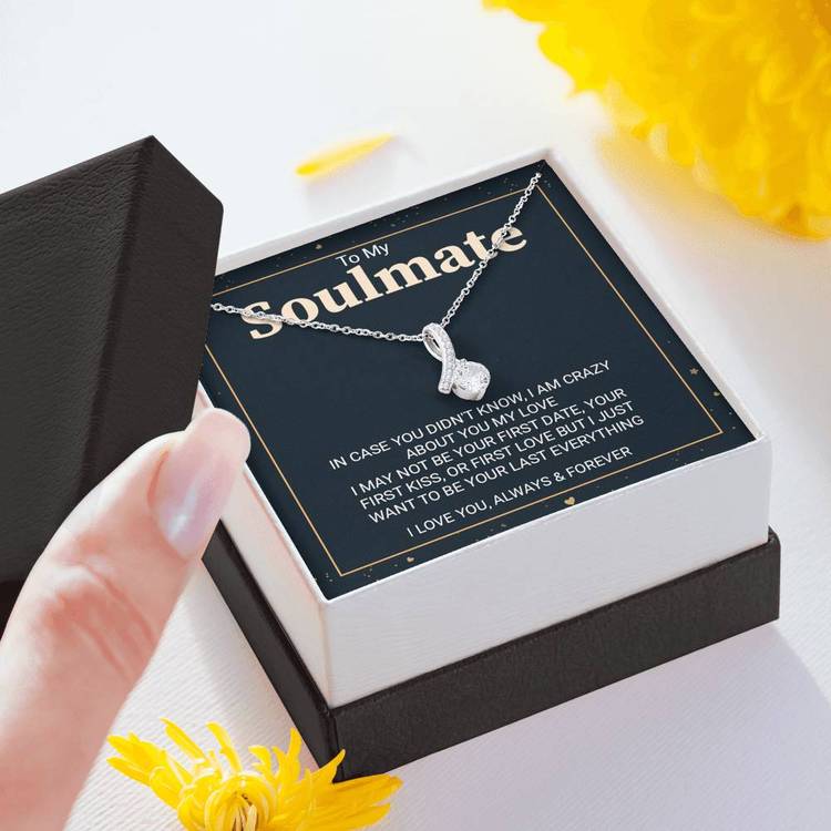 To My Soulmate Necklace I Just Want To Be Your Last Everything Wife Girlfriend Necklace Alluring Necklace - TGV