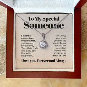 To My Special Someone Eternal Hope Necklace I Love You Forever and Always Girlfriend Wife Soulmate Necklace Gift 015R - TGV