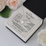 To My Wonderful Wife Eternal Hope Necklace Every Time I See You I fall In Love All Over Again 015O - TGV