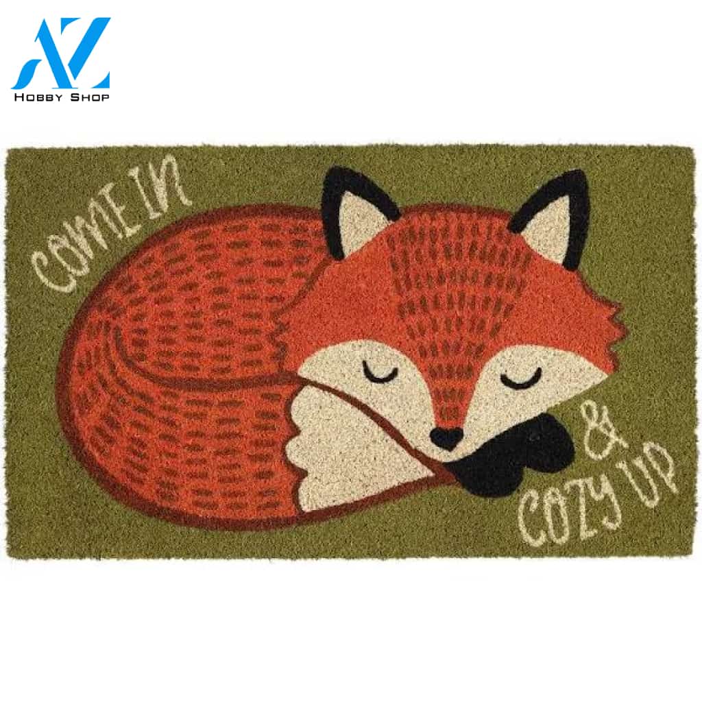30 Durable and Non-Slip Doormat with Cozy Fox Design