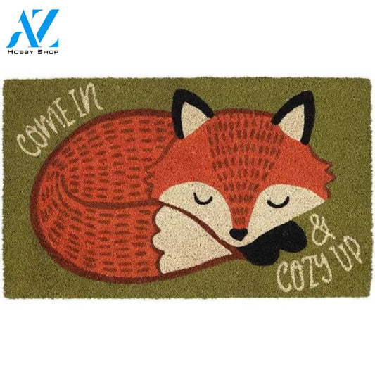 30 Durable and Non-Slip Doormat with Cozy Fox Design