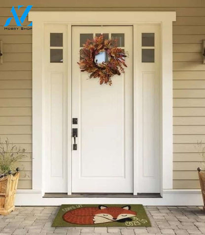 30 Durable and Non-Slip Doormat with Cozy Fox Design