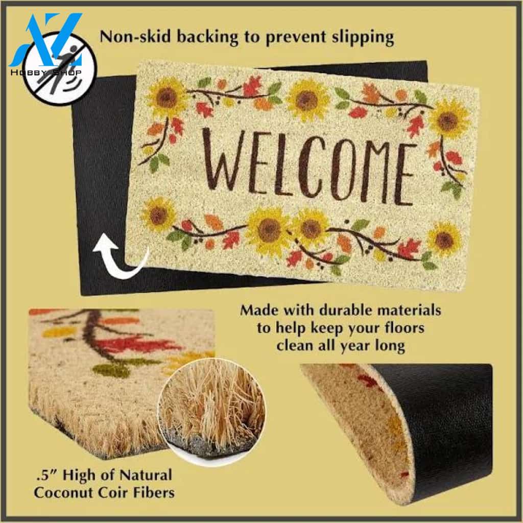 30 Durable and Non-Slip Doormat with Cozy Fox Design