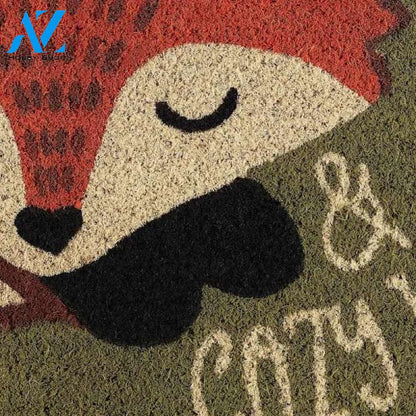 30 Durable and Non-Slip Doormat with Cozy Fox Design