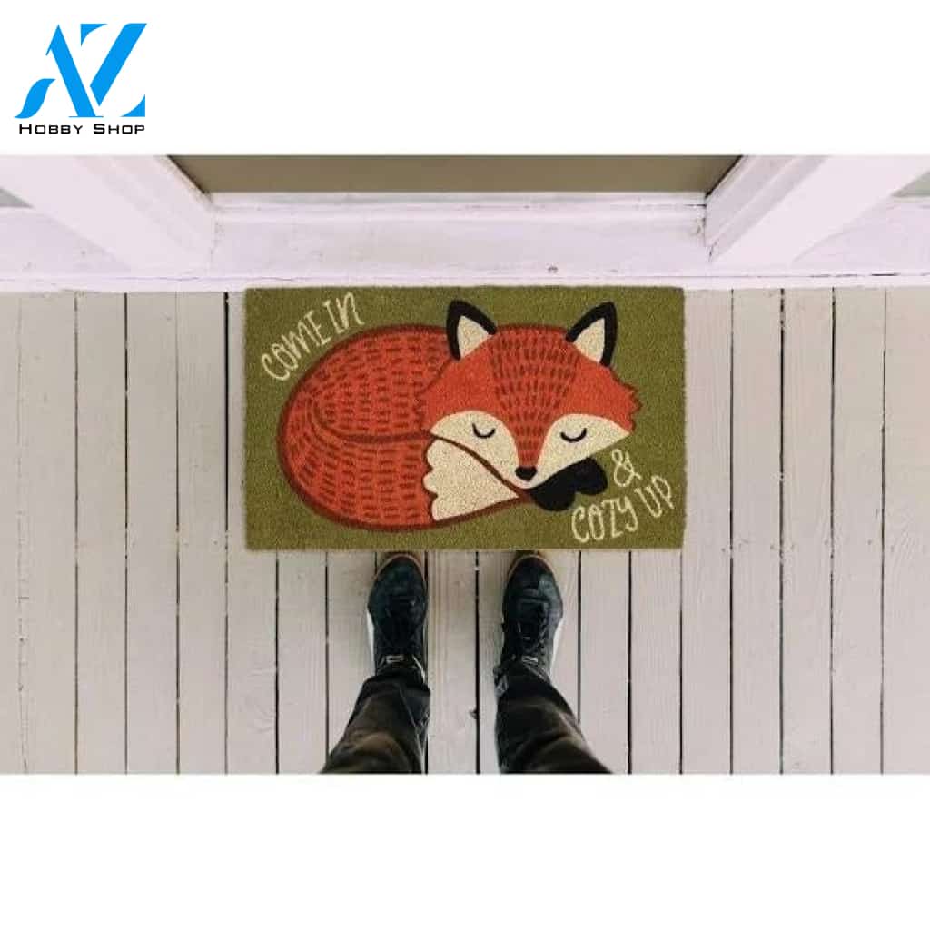 30 Durable and Non-Slip Doormat with Cozy Fox Design