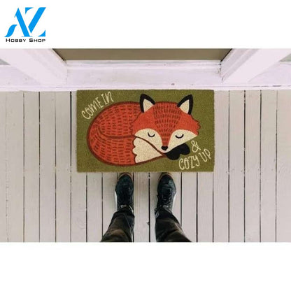 30 Durable and Non-Slip Doormat with Cozy Fox Design